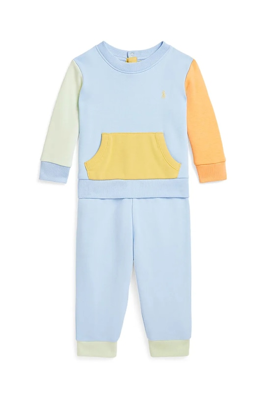 Trenirka za bebe Polo Ralph Lauren pletivo plava 320965308001