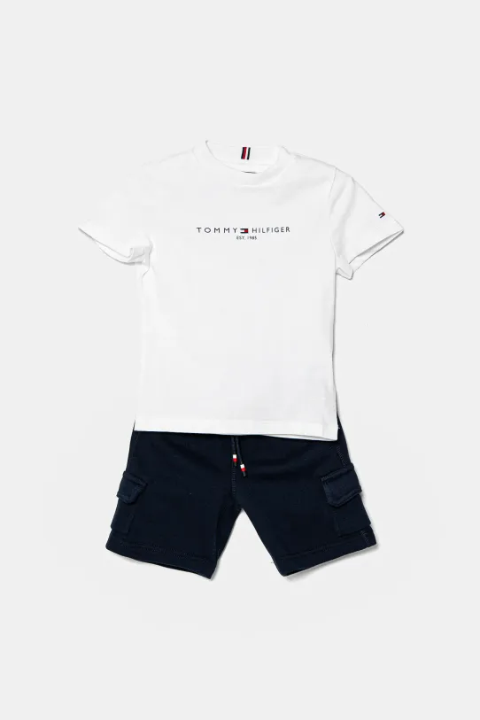 Детски памучен комплект Tommy Hilfiger KB0KB09661.86.122.PPYA тъмносин SS25