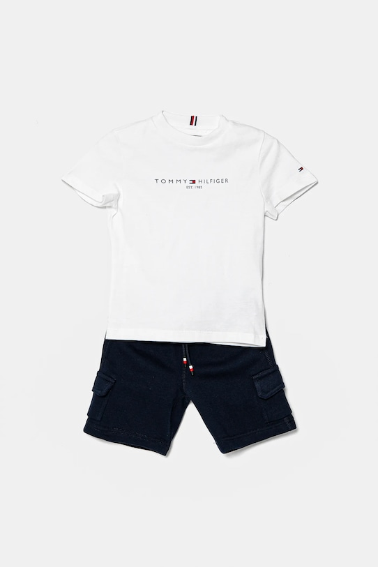Tommy Hilfiger gyerek pamut melegítő szett KB0KB09661.86.122.PPYA sötétkék SS25