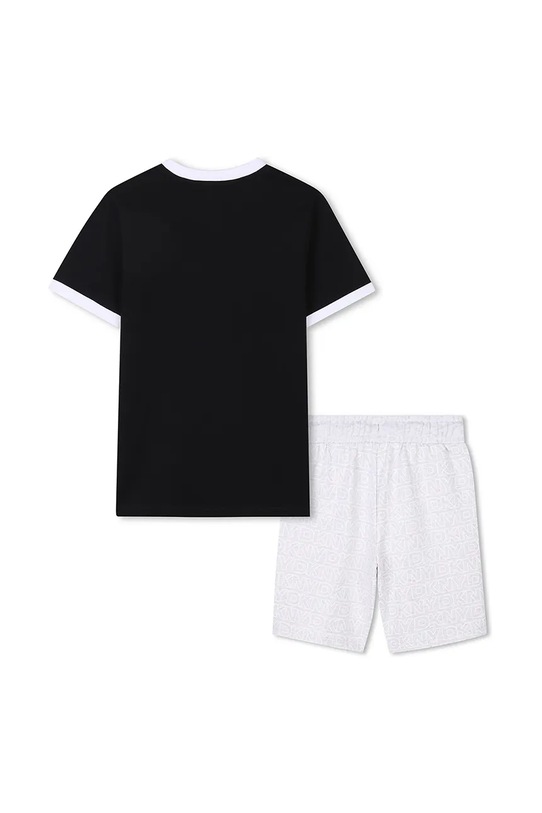Dkny komplet bawełniany dziecięcy D62224.156.162 czarny SS25