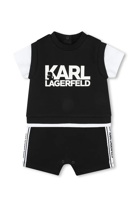 Karl Lagerfeld compleu bebe tricotaj negru Z30500