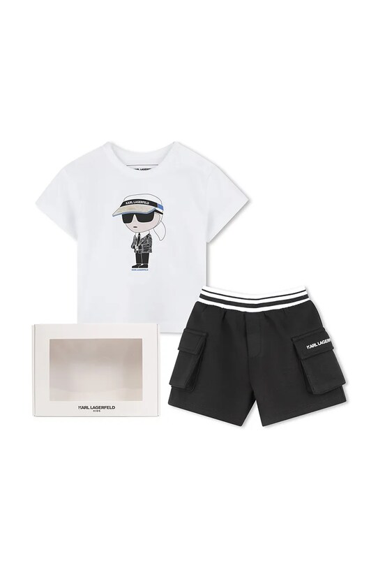 Karl Lagerfeld set de bumbac pentru copii bumbac alb Z30502.86.108