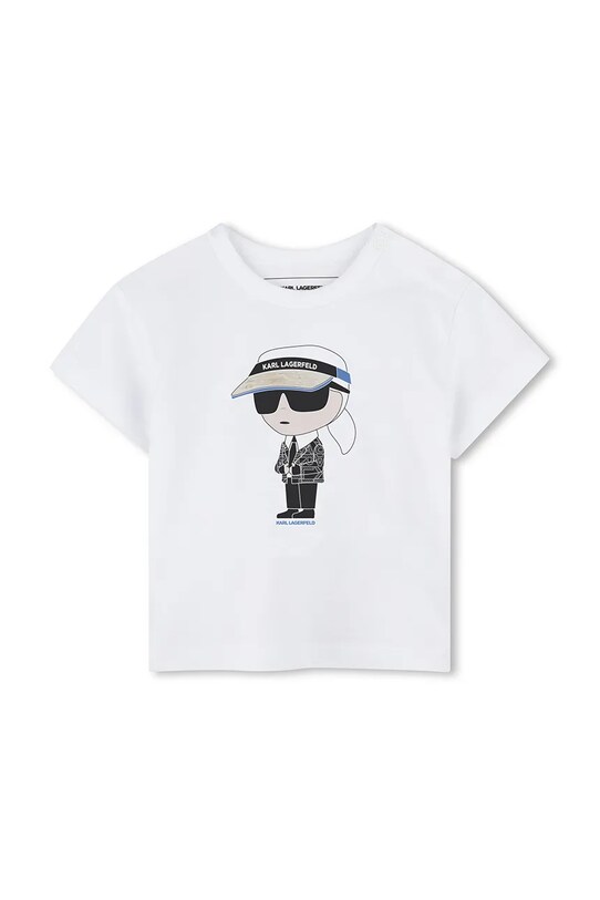 Karl Lagerfeld set de bumbac pentru copii alb Z30502.86.108