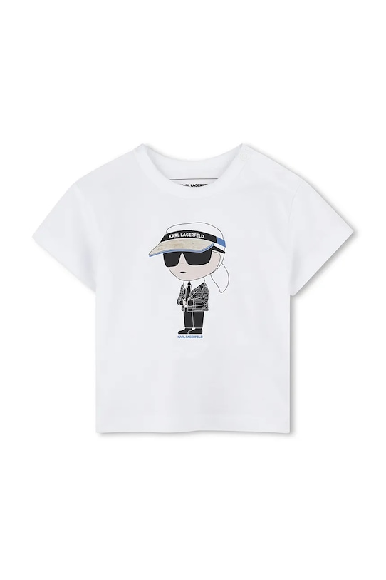 Băieți Karl Lagerfeld set de bumbac pentru bebeluși Z30502.60.81 alb