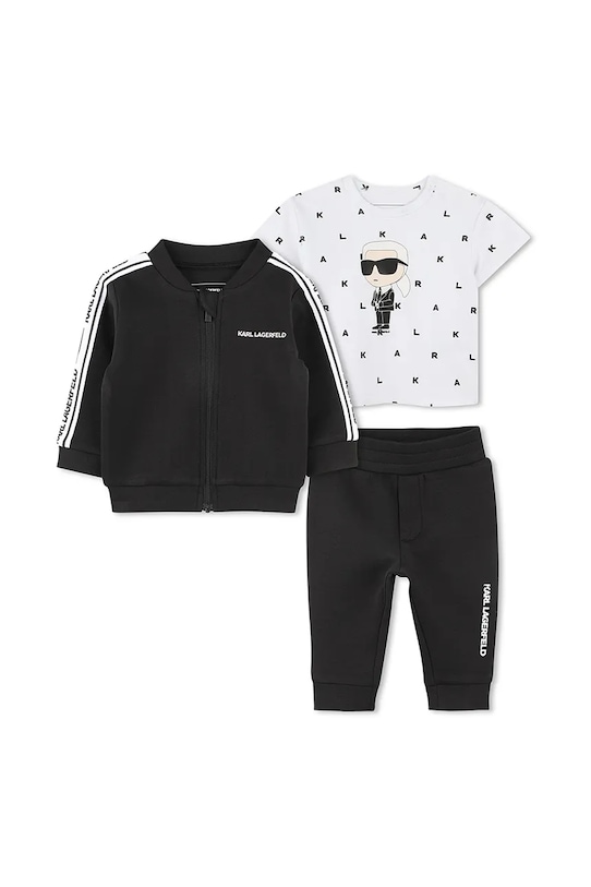Karl Lagerfeld compleu bebe tricotaj negru Z30509.60.81