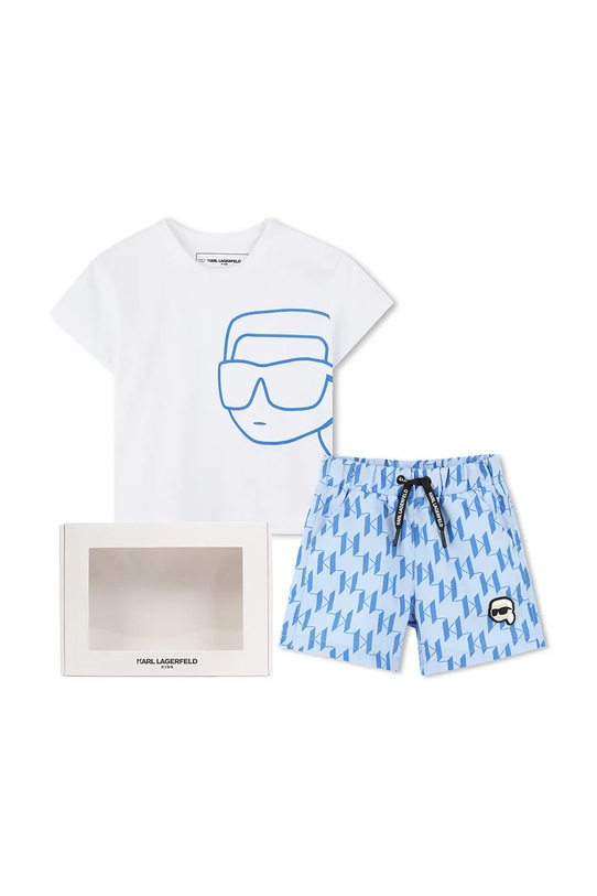 Komplet za bebe Karl Lagerfeld pletivo plava Z30498.67.81