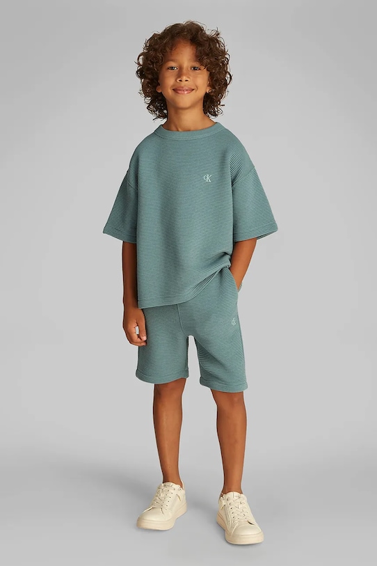 Calvin Klein Jeans komplet dziecięcy z elastanem turkusowy IB0IB02503.104.116.PPYA