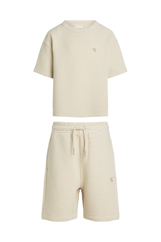 Дитячий комплект Calvin Klein Jeans IB0IB02503.128.176.PPYA бежевий SS25