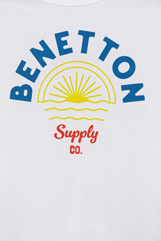 Дитячий бавовняний комплект United Colors of Benetton білий 3096GK00Q.P.Seasonal