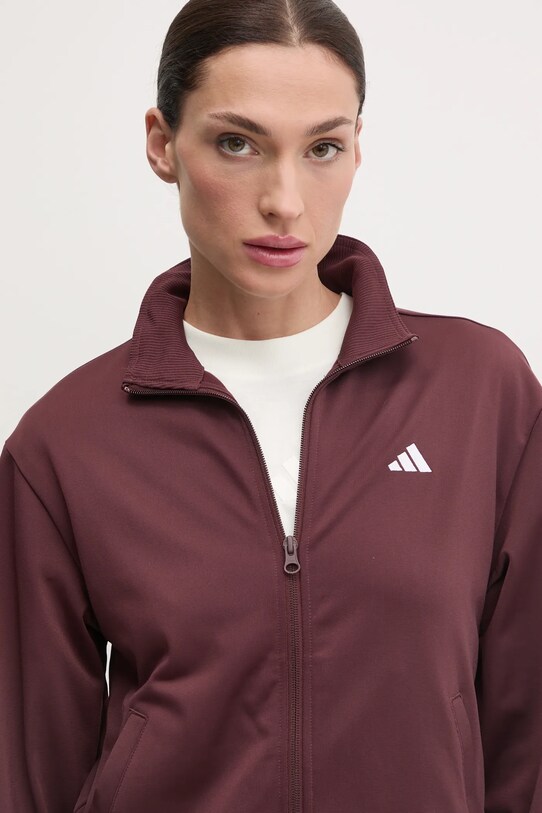 adidas tuta da ginnastica Feelcozy JD2705 granata