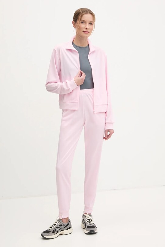 Tepláková súprava adidas Feelcozy pletenina ružová JD4476