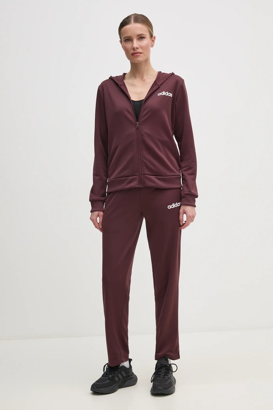 adidas dres LINEAR TS dzianina bordowy JD2698