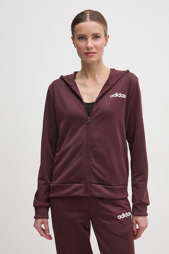 adidas dres LINEAR TS JD2698 bordowy SS25