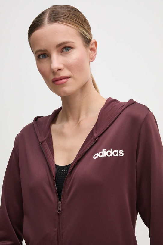 adidas dres LINEAR TS JD2698 bordowy