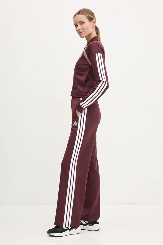 adidas melegítő szett TEAMSPORT aplikációval burgundia JF3386