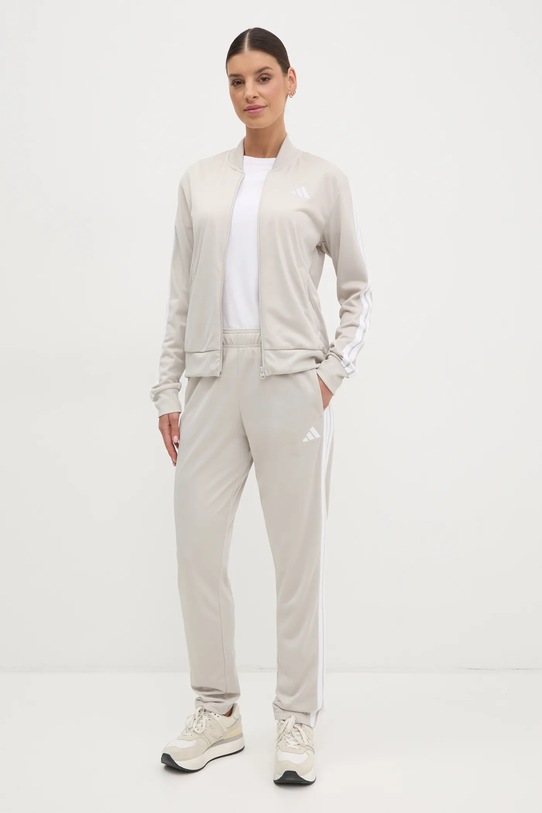 adidas dres 3-Stripes dzianina szary JD2686