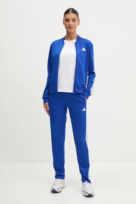 Trenirka adidas 3-Stripes pletivo plava JD2688