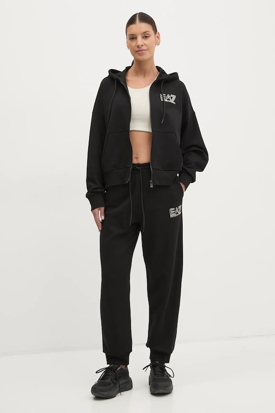 Спортивний костюм EA7 Emporio Armani бавовна чорний AF12473.7W000110