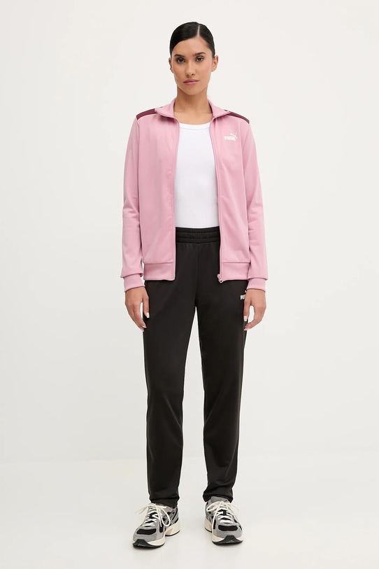 Puma dres dzianina różowy 685075