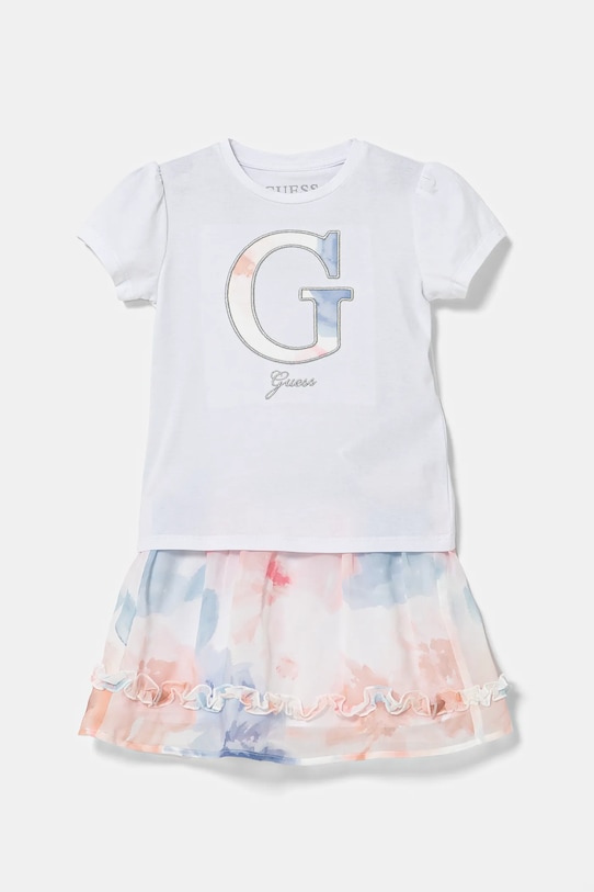 Detská súprava Guess nášivka biela K5RG03.K6YW0.PPYA