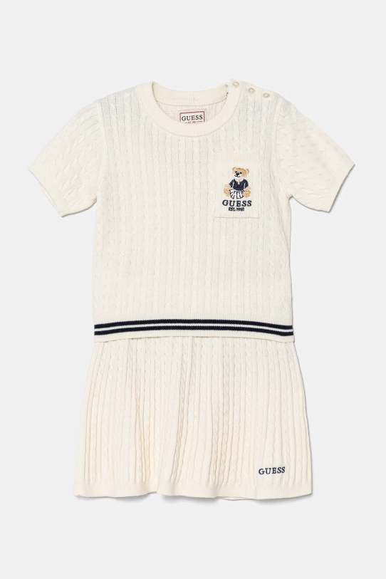 Dječji komplet Guess pletivo bež K5RG04.Z37L1.PPYA