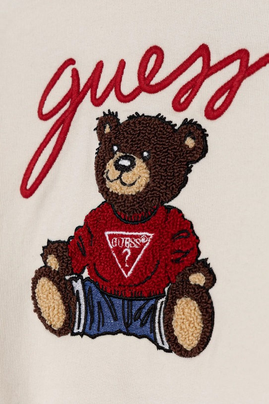 Guess dres bawełniany niemowlęcy beżowy H5RI00.KAD74.G.PPYA