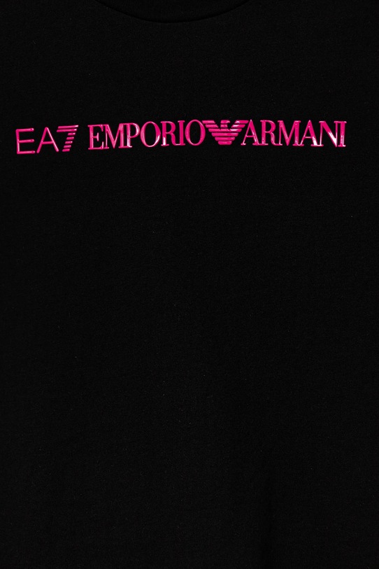 Fete EA7 Emporio Armani set de bumbac pentru copii 7G000071.AF12503 negru