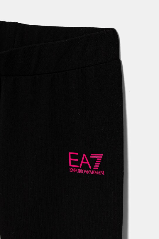 Дитячий бавовняний комплект EA7 Emporio Armani чорний 7G000071.AF12503