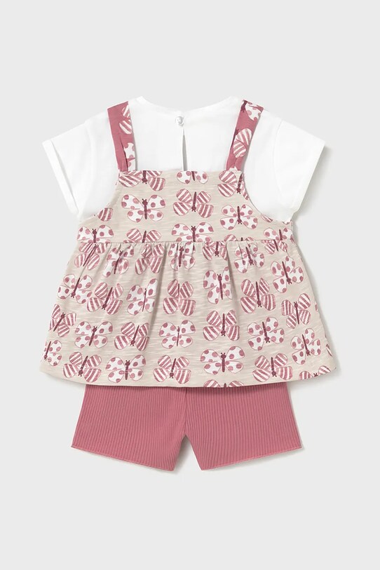 Mayoral set de bumbac pentru bebelusi 1229.4D.Baby.PPYA roz SS25