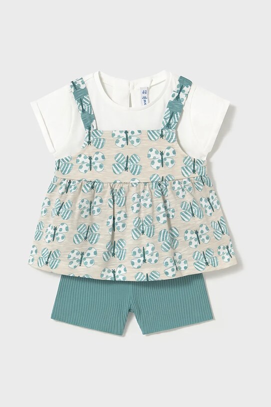 Mayoral completo in cotone neonato/a semplice turchese 1229.4D.Baby.PPYA