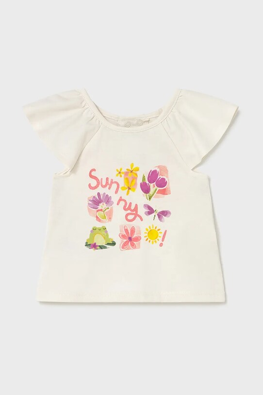 Mayoral set de bumbac pentru copii 1232.4J.Baby.PPYA portocaliu SS25