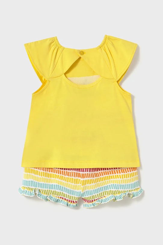 Mayoral set de bumbac pentru bebelusi 1233.4L.Baby.PPYA galben SS25
