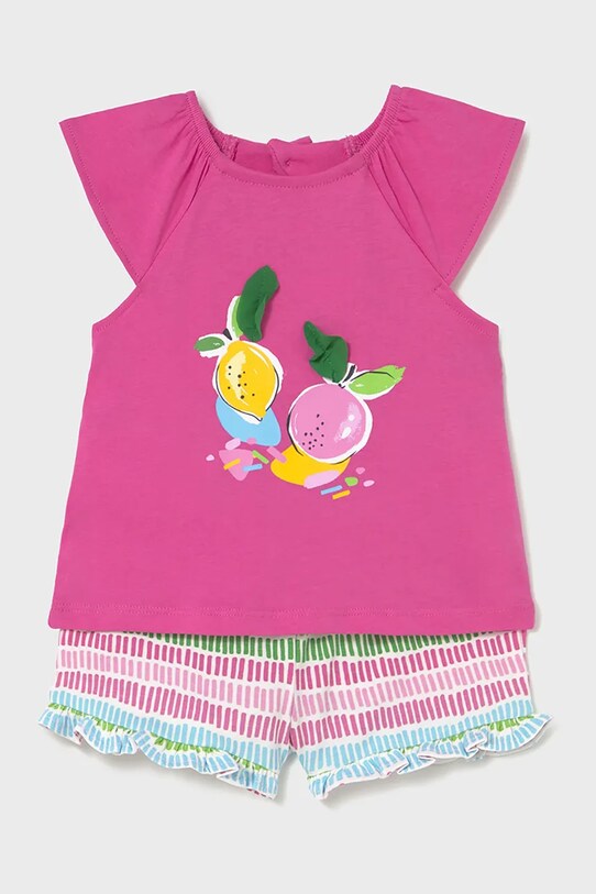 Mayoral set de bumbac pentru bebelusi bumbac roz 1233.4L.Baby.PPYA