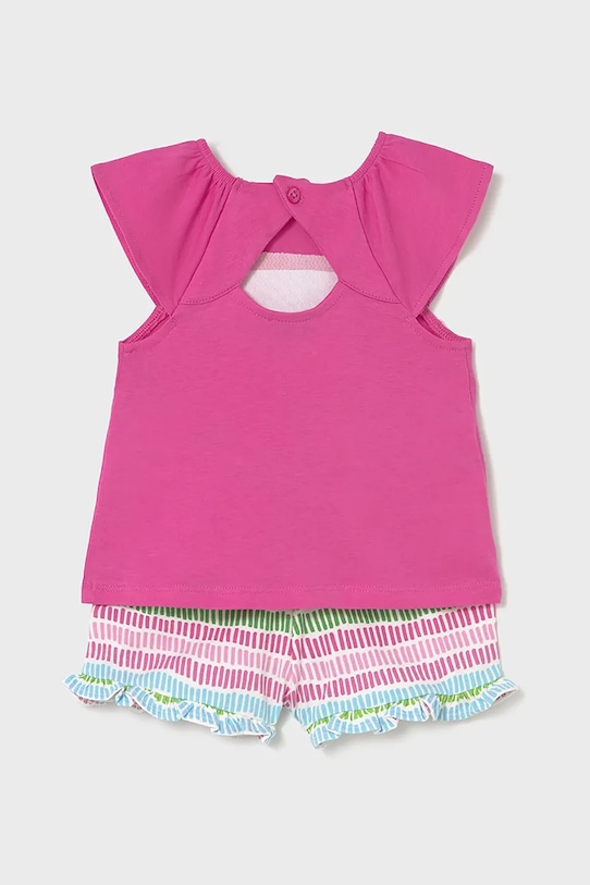 Pamučni komplet za bebe Mayoral 1233.4L.Baby.PPYA roza SS25