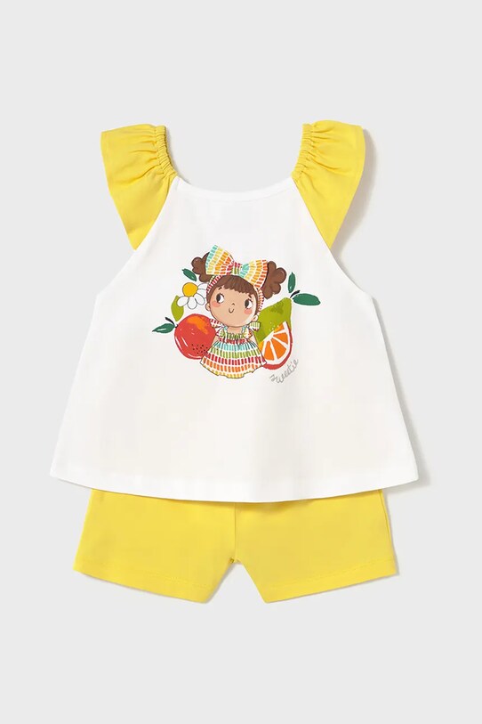 Mayoral compleu copii tricotaj galben 1234.4L.Baby.PPYA