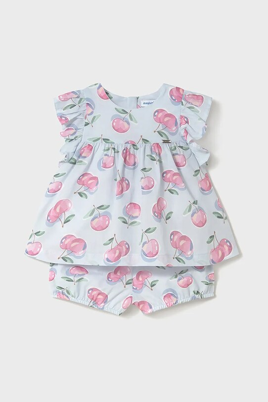 Mayoral set de bumbac pentru bebelusi bumbac albastru 1238.4C.Baby.PPYA