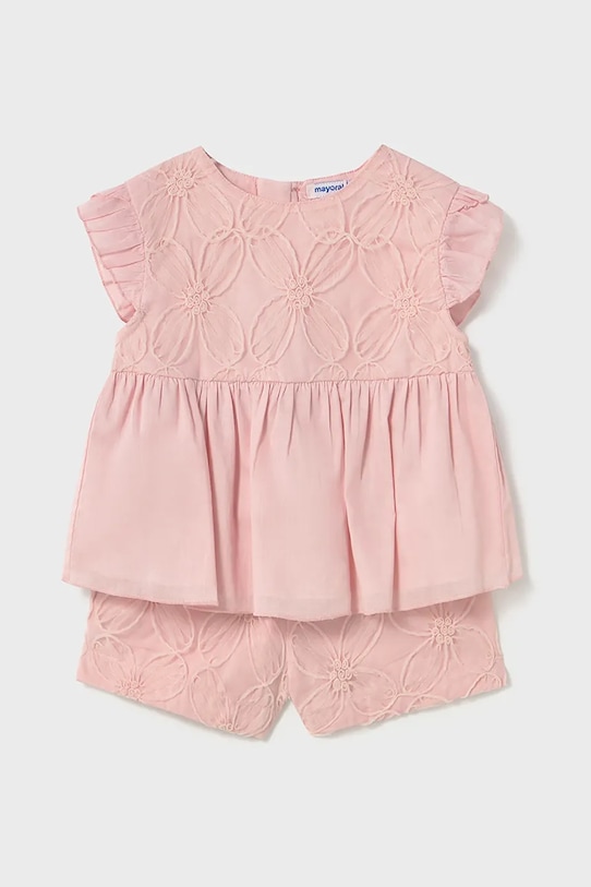 Mayoral komplet dziecięcy tkanina różowy 1261.4A.Baby.PPYA