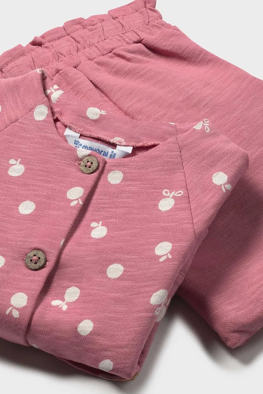 Mayoral set de bumbac pentru copii roz 1574.4F.Baby.PPYA