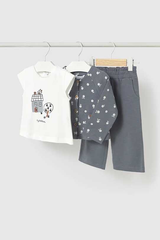 Mayoral set de bumbac pentru copii cu modele albastru 1574.4F.Baby.PPYA