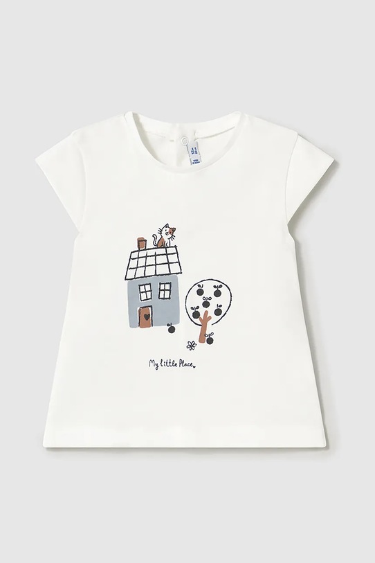 Mayoral set de bumbac pentru copii 1574.4F.Baby.PPYA albastru SS25