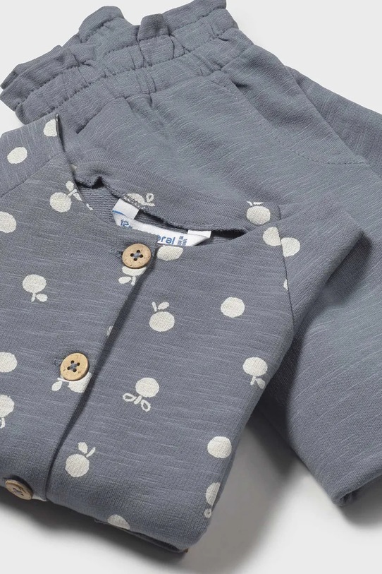 Mayoral set de bumbac pentru copii albastru 1574.4F.Baby.PPYA