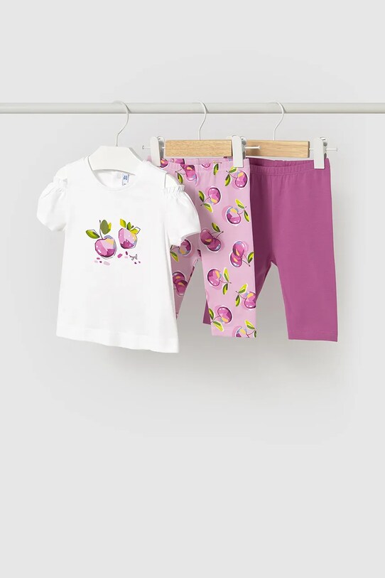 Mayoral set de bumbac pentru copii bumbac roz 1740.4K.Baby.PPYA