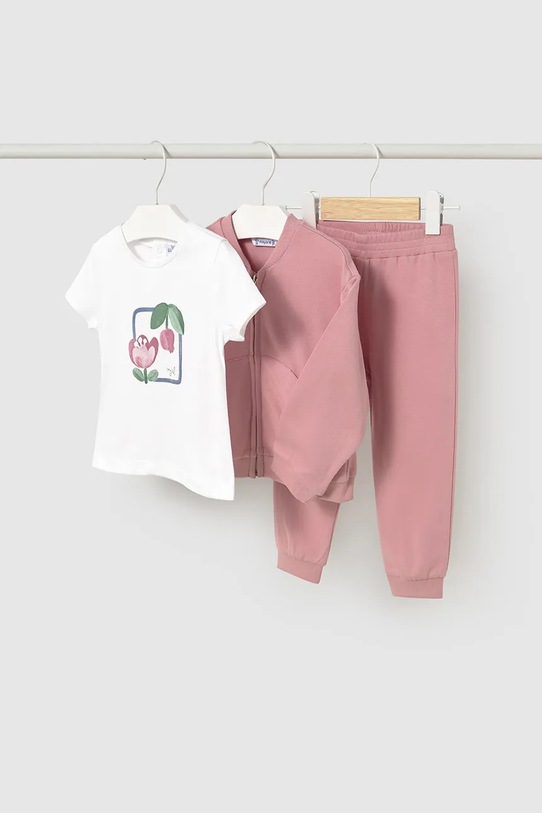 Mayoral dres dziecięcy nadruk różowy 1840.4G.Baby.PPYA