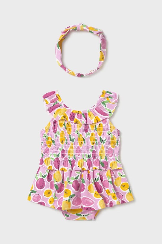 Mayoral komplet niemowlęcy z elastanem różowy 1930.4L.Baby.PPYA