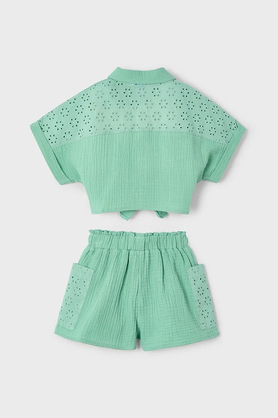 Fete Mayoral set de bumbac pentru copii 3210.6K.Mini.PPYA verde