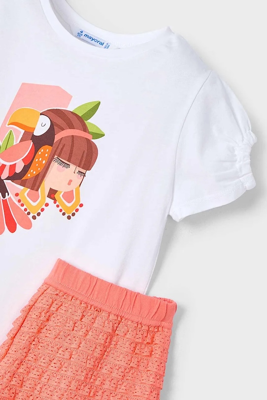 Mayoral set de bumbac pentru copii portocaliu 3211.6M.Mini.PPYA