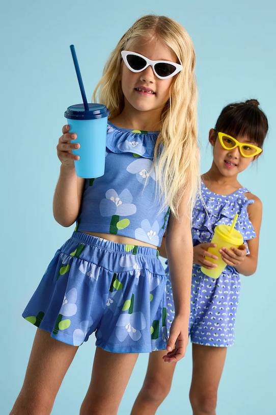 Detská súprava Mayoral látka modrá 3286.6J.Mini.PPYA