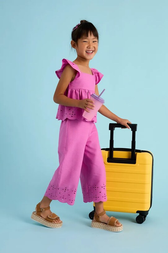 Mayoral set de bumbac pentru copii bumbac roz 3561.6K.Mini.PPYA