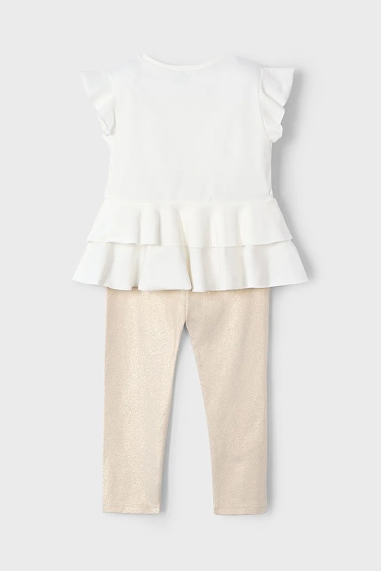 Dievča Detská bavlnená súprava Mayoral 3704.6A.Mini.PPYA béžová