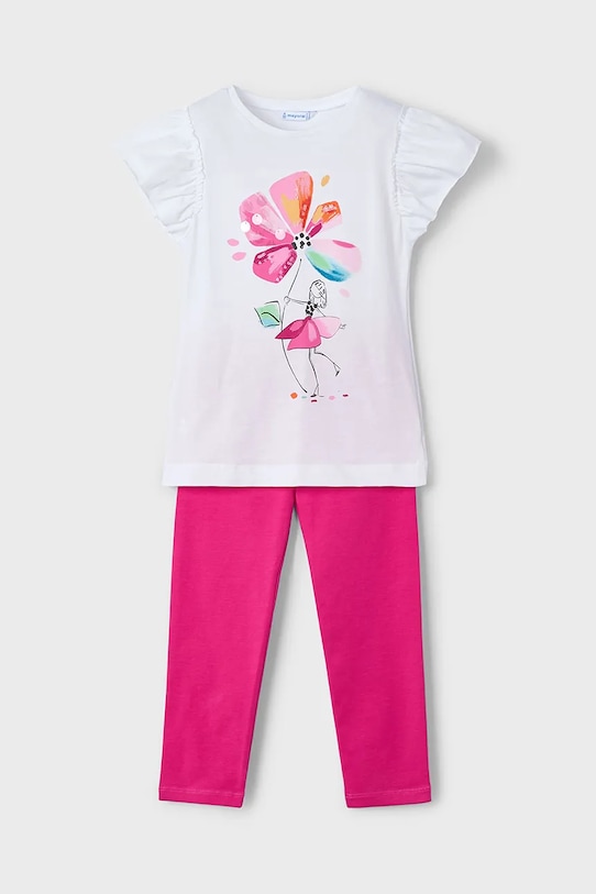 Dětská bavlněná souprava Mayoral 3705.6D.Mini.PPYA růžová SS25